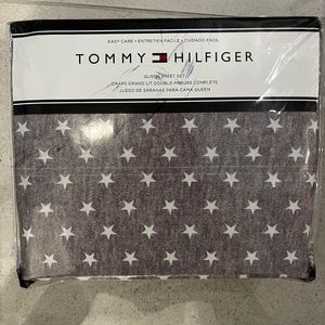 Tommy Hilfiger Star Pattern Cotton Blend Queen Sheet Set 4-Piece Set